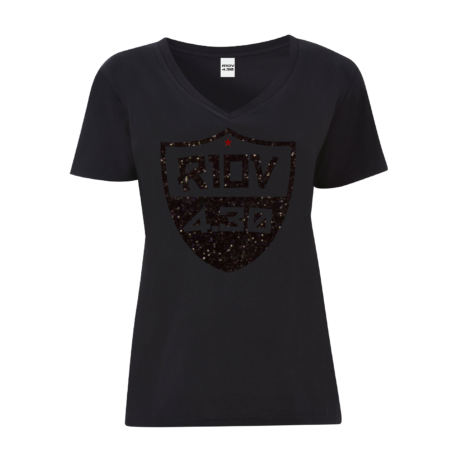 Tshirt Femme – Soft Glitter Black