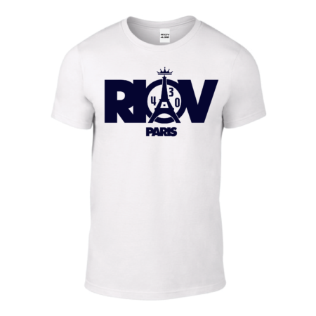 Tshirt Homme – Riov Paris 2.0 Blanc